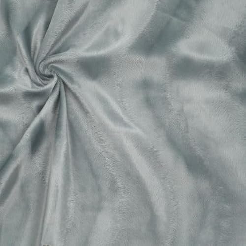 STOFFKONTOR Wellness Fleece Kuh Stoff Meterware, Farbe Weiss-Schwarz, Kuschelig weicher Fleecestoff zum Nähen von Bekleidung, Decken UVM.