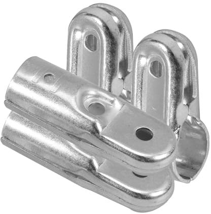 BELLIFFY 2st Rohrverbindungsstücke Plattenklemmen Rohrverschraubungswerkzeuge Maschendrahtzaunklemme Endrohrschellen Maschendrahtzaun Teile Rohrzubehör Maschendrahtzaunrohr Rostfreier Stahl