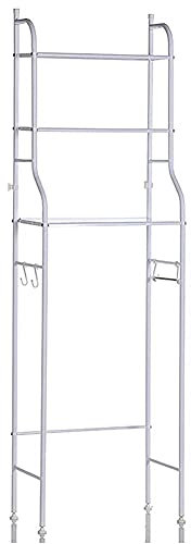 3-Tier Bathroom Organizer Ladder Shelf, Over Toilet Shelf Paper Holder Organizer, Over The Toilet Storage, Space Saver