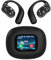 Intelligent Touch Screen Open Bluetooth Earphones,2024 New True Wireless Open Ear Earbuds Bluetooth 5.4,Over The Ear Earbuds with LED Display,Noise Reduction,for Gaming,Running, Cycling (black)
