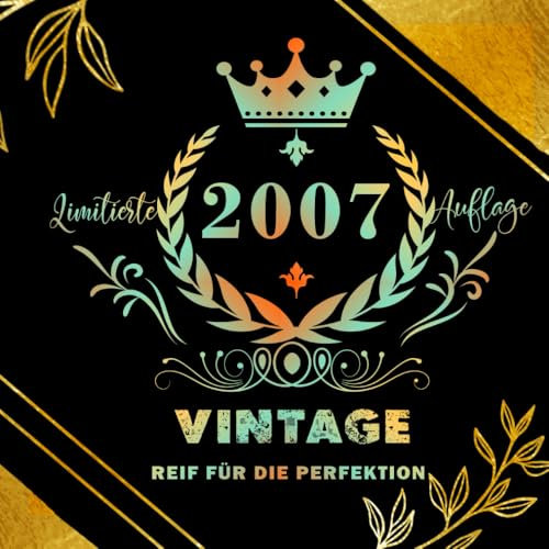 Gästebuch zum 18. Geburtstag: Retro Vintage 2007: 120 leere weiße Seiten/ Format 21 cm x 21 cm/ Softcover.