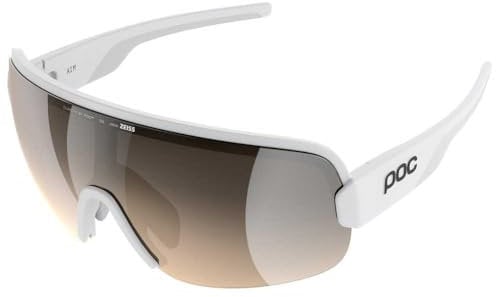 POC Unisex Aim Sonnenbrille, Hydrogen White/Clarity Trail/Partly Sunny Silver, One Size