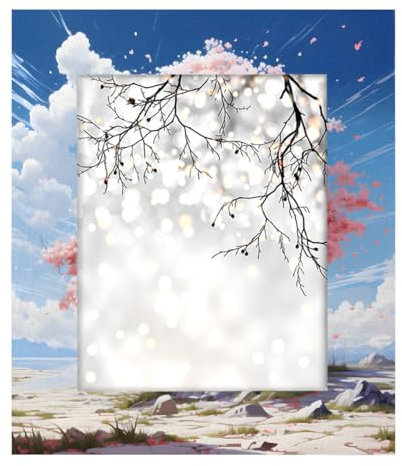 Anime-Sakura-Bilderrahmen, japanischer umweltfreundlicher Holz-Bilderrahmen für Heimdekoration, Geschenke und zum Präsentieren von Erinnerungen, 20,3 x 25,4 cm