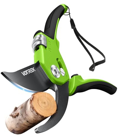 VOTREK Bypass Secateurs for Small Hands with Continuously Adjustable Grip | SK5 Steel Blade, Sealed Spring, 21.5cm Professional Pruning Shears for Rose, Branch, Garden Pruner Scissor, Bonsai Cutters