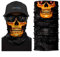 ShopINess Unisex Schlauchschal Halswärmer Neckwarmer Multifunktions schlauchtuch totenkopf für Motorrad Bikes Sport Festival Halloween Karneval - Totenschädel (Feuer)