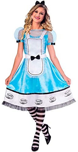 amscan 9904691 - Women's Alice in Wonderland World Book Day Fancy Dress Costume Size: 8-10