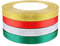 FEPITO 4 Stück 10mm Rot Grün Satinband Silber Gold Glitter Organza Band Weihnachten Band für Geschenkverpackung Band für Weihnachtsbaum Bänder für Handwerk (Rot/Grün/Gold/Silber)