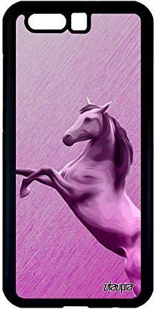 utaupia Coque Cheval pour Honor 9 Silicone Design Smartphone Animal Texture Effet Poney Housse Pas Cher Animaux Rose Poulain Noir Equitation