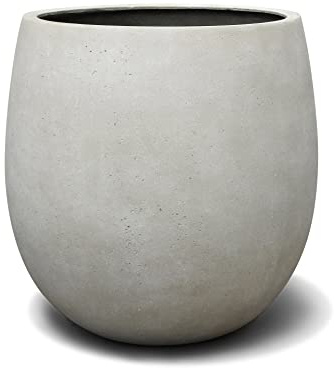 Eschbach® Pflanzkübel HIGH Balloon 30 Creme Weiß Rund * 30 x 30 x 30 cm * 10 Jahre Garantie