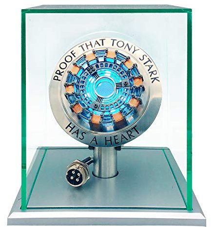 LONYIABBI 1:1 Iron Man Arc Reactor Model LED Light Vibration Sensing Control USB Interface Finished product Toys Gift
