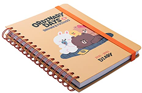 Erik Line Friends Schulplaner 2021 2022 - Ringbuch Kalender 2021 2022 - Terminkalender 2021 2022 Wochenübersicht