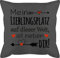 Shirtracer Kissen 50x50 - Valentinstag Ideen - Mein Lieblingsplatz auf Dieser Welt ist neben dir I Geschenk Beziehung Partner Partnerin Liebeserklärung Freund Freundin Paare - 50 x 50 cm - Grau