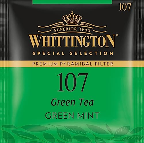 Whittington Tea Premium Pyramidale Filter Green Tea Green Mint 107