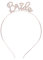 Bride to Be Stirnband, Junggesellinnenabschied, Brautschmuck, Tiara für Junggesellinnenabschied, Brautparty, Roségold