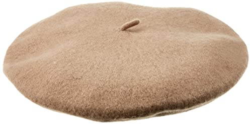 Pieces Damen Pcfrench Wool Beret M TZE, Silver Mink, Einheitsgröße EU
