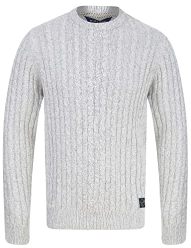 Tokyo Laundry Men's Chunky Cable Knit Crew Neck Jumper