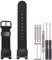 Nylon-Uhrenarmband, kompatibel mit Casio SGW-100 SGW-200 GW-3000B GW-3500B, Ersatz für Pathfinder PAS410 Band 24 mm Herren-Lederarmband, Schwarz