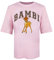 Cotton Soul Disney Bambi Collegiate Damen Oversize-T-Shirt, Hellrosa, Light Pink, Large