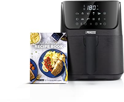 Princess airfryer 3.5 L - 70% less energy consumption - 11 programmes - Including recipe booklet with 30 recipes - 182031