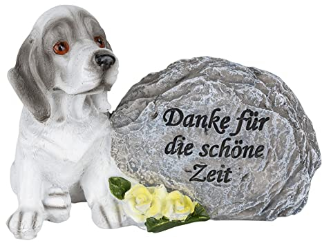 MaMeMi Gedenksein/Erinnerungsstein/Grab-Deko Trauer/Tiergrabstein Erinnerung 'Hund'