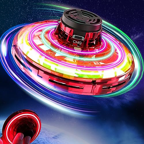 Flying Spinner Mini Drone, Infinity UFO Mini Drohne für Kinder Erwachsene, Fliegender Boomerang Orbi Neovany Fidget Spiner Spielzeug, Coole Sachen Geschenk für Jungen Mädchen Teenager 8 9 10+ Jahren