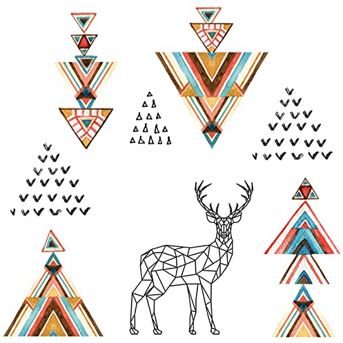 Wandtattoo Hirsch Wandsticker Wanddeko für Wohnzimmer Schlafzimmer Sofa Hintergrund,Wandaufkleber Kinderzimmer Mädchen und Jungs,Wandaufkleber Diy Wandkunst Dekor