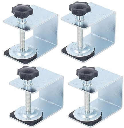 Clip de Fixation de Tiroir, 4 Pièces Pinces D'installation Avant de Tiroir Pinces D'armoire Réglage Facile Outils de Positionnement de Guide de Trou de Forage Flexibles pour