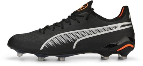 PUMA Mens King Ultimate Firm Ground/Ag Soccer Cleats Cleated, Firm Ground, Turf - Black, Black, 7.5