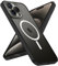 Qasyfanc Hybrid Magnet Hülle Kompatibel mit iPhone 15 Pro KameraschutzHülle, Magnetisch für Dünn Transluzent Matt Militärschutz Hülle iPhone 15 Pro Case, Schwarz
