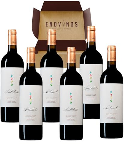 Vino Antídoto 2023 - x6 Botellas Vino Tinto Antidoto 100% Tempranillo de Soria 75 cl - Mejor Selección ENOVINOS