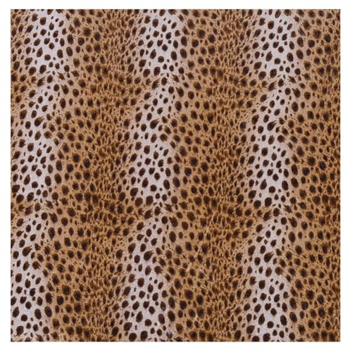 Wisafory Leopardenmuster Stoff 100x150cm Samt Patchwork Polsterstoff Wilder Dschungel Tiere Muster Dekostoff zum Quilten Satinstoff Nähenstoff Meterware für DIY Basteln Nähen Deko 10#