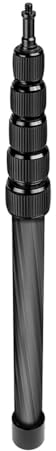 Andoer Handheld Microphone Boom Arm 6-Section Extendable Mic Arm Carbon Fiber Boom Pole for Microphones 1/4 Inch Screw & Thread with Foam Grip Twist Locks Max. Length 200cm/78.7in