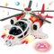 Sognotoy Helicopter Toy for Toddlers, Airplane Toy for Kids, Rotating Propeller with Voice&Light Function,360°Freedom&Automatic Obstacle Avoidance (Red)