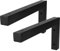 DBREAKS 2x Supporti a Parete per Lavabo in Metallo, Supporti per Mobili Fai da Te Montaggio a Parete, Supporti per Mensola a Parete, Reggimensola, Supporto Fino a 50 kg, 350x150mm