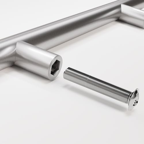 woplus Möbelgriffe Schrank Schublade Türgriff Stangengriff Bohrlochabstand Inkl. Schrauben GriffeT Stangen Ø: 12 mm Bohrlochabstand: 320 mm Edelstahl (1 Stück)