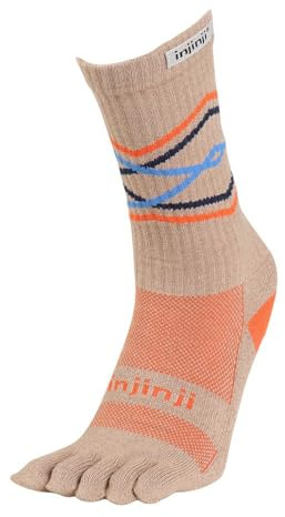Injinji Trail Midweight Crew Socken, Kornfarben, Medium-Large
