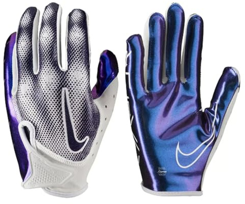 Nike Vapor Jet Magnigrip+ Palm Fußball-Empfänger-Handschuhe, Weiß/Schillernd, Herren, 1 Paar, Größe M
