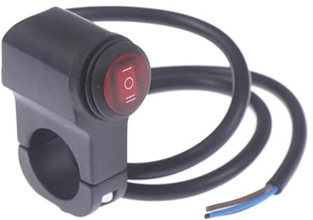 Interrupteur de phare de guidon de moto en alliage d'aluminium, interrupteur étanche à trois positions 12V, interrupteur rétro pour projecteur antibrouillard 22mm 7/8 pouces interrupteur de commande d
