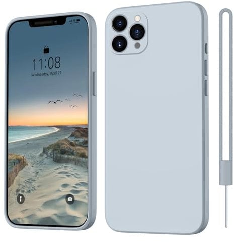 ORDA for iPhone 11 Pro Max Case Silicone for iPhone 11 Pro Max 6.5 Soft Gel Rubber Cover Ultra Slim Case Anti-Scratch Compatible with iPhone 11 Pro Max Phone Case Gray Blue