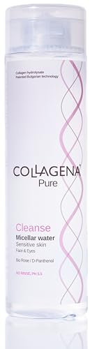Mizellen Reinigungswasser Gesicht – Sanftes Mizellenwasser & Micellar Water für Make-up Entfernung – Reinigungswasser mit Bio Rosenwasser, Panthenol & Kollagen – Gesichtswasser reife Haut 250 ml