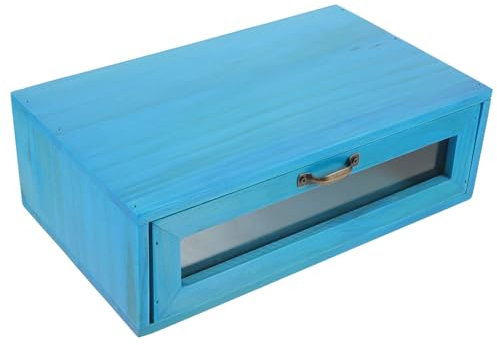 Uonlytech Supporto per Monitor con Cassetto Estraibile Supporto Rialzato in Legno per Riporre Oggetti sulla Scrivania