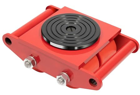 LKHDONG 6T Schwerlastrollen Transportrollen Transportwagen Industrierollen Panzerrollen mit 4 PU Richtungsräder Möbeltransporthilfe 280x210x110 mm