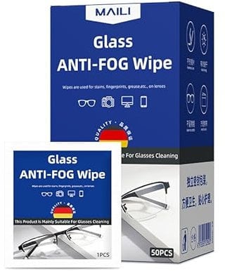 Glasses Wipes Lens Wipes for Glasses 100 Spectacle Wipes Screen Wipes Glasses Cleaner Wipes Individually Wrapped Anti Fog (50pcs-Anti-Fog 10 * 15cm)