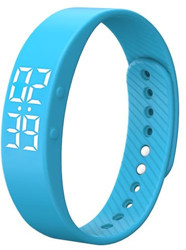 findtime Non Bluetooth Fitness Tracker Smart Bracelet Pedometer Watch Step Counter Calories Activity Tracker Alarm Clock Waterproof Digital Fitness Watch for Adult Kids Seniors
