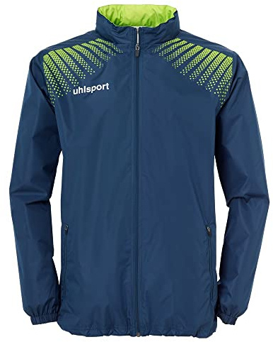 Uhlsport Men Goal Rain Jacket - Petrol/Flash Green, 3X-Large
