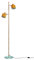 Dyberg Larsen Stehlampe Ocean Curry/Messing/Türkis - Stehlampe wohnzimmer - E14/40W - Lampe aus Dänisches Design ohne leuchtmittel - bodenlampe Modern - deko schlafzimmer oder wohnzimmer