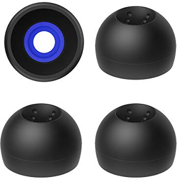 JVC EPFX10 - Juego de 4 Almohadillas para Orejas en Espiral, tamaños pequeños a Grandes, se Adapta a Muchos Modelos JVC (Mediano)