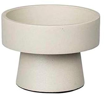 Broste Copenhagen Kerzenständer, Beige, 8 cm x 8 cm x 6 cm