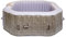 Belatrix Luxury 155 mobiler Whirlpool (aufblasbar) | Rattan | Set inklusive Unterlage und Thermoabdeckung