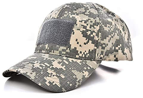 ESTEVANJ MUR Baseballkappe, klassischer Sport-/Freizeit-Sonnenhut, Armee-Fan, taktischer Klettverschluss, Camouflage Hat (DE/NL/SE/PL, Numerisch, 46, 3)